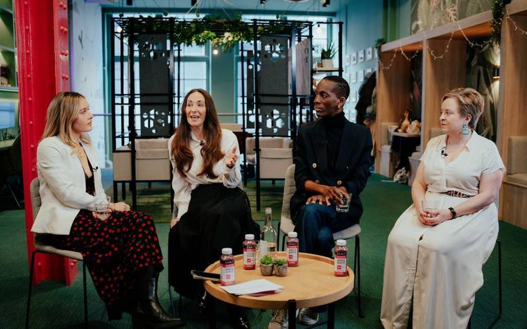 Hayley Standen speaking on a panel discussion